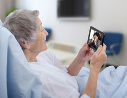Staying connected with a hospitalized loved one