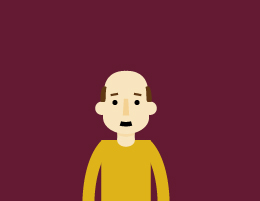  A balding man